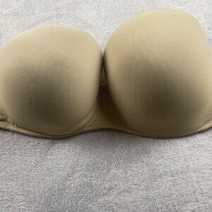 Plus size strapless beige  bra size 46c